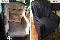 Antique-chair-fabric-cloth-upholstery-armchair-reupholstery